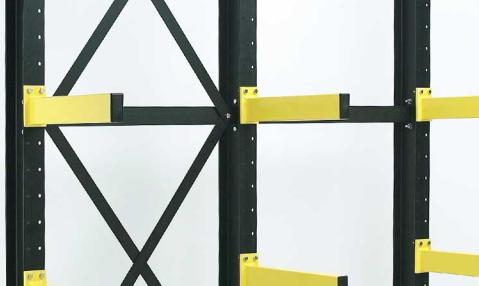 Single sided cantilever shelving