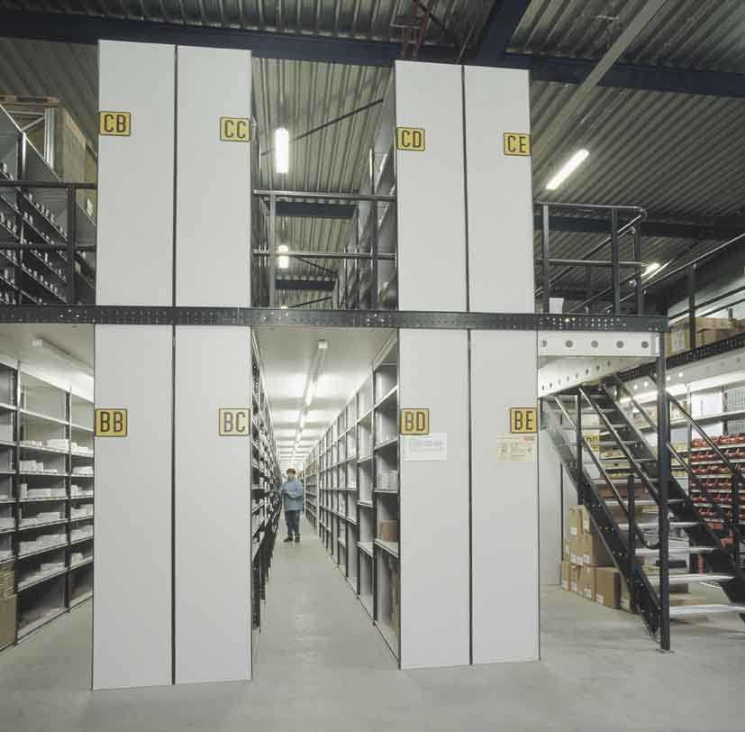 Mezzanine floor 2 tier shelving