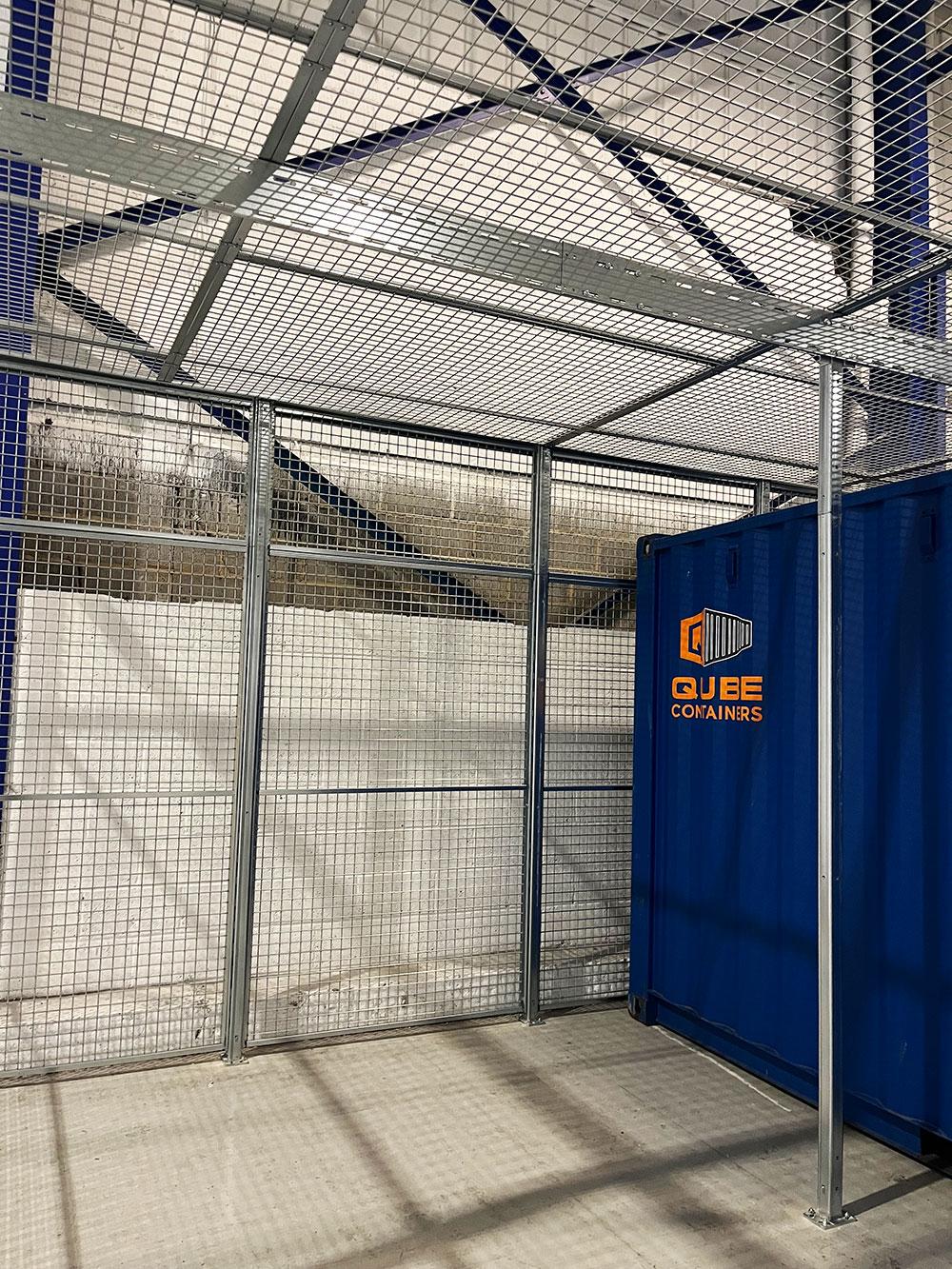 Mesh Cage container protection for military store | OfficeSTOR