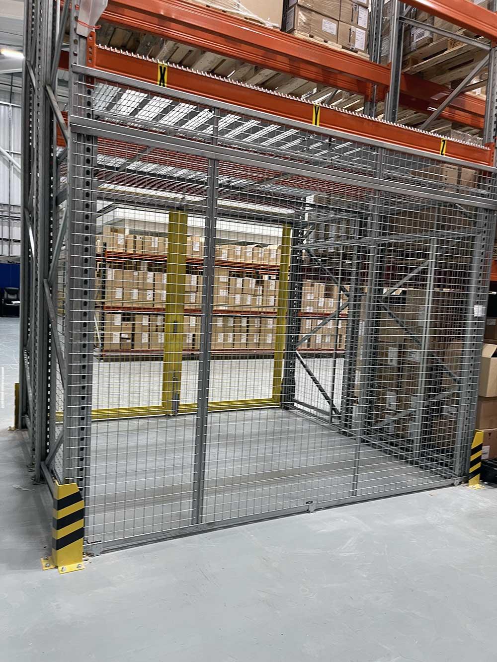 Quarantine storage on pallet racking