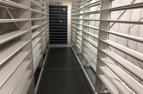 DAT tape shelving mobile storage