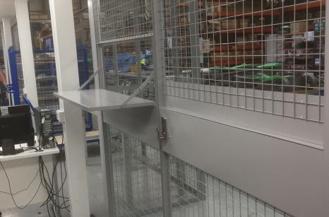 Side view of drivers hatch in another building